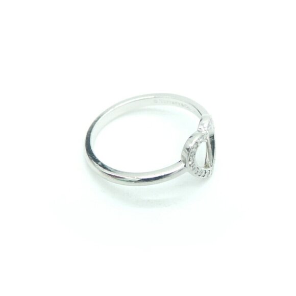 TIFFANY Silver Diamond Ring - Picture 2 of 7
